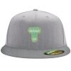 Flexfit 6210 Structured Flat Bill Fitted Hat Thumbnail
