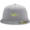 Flexfit 6210 Structured Flat Bill Fitted Hat Thumbnail