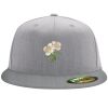 Flexfit 6210 Structured Flat Bill Fitted Hat Thumbnail