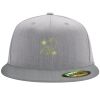 Flexfit 6210 Structured Flat Bill Fitted Hat Thumbnail