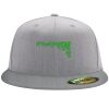 Flexfit 6210 Structured Flat Bill Fitted Hat Thumbnail