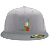 Flexfit 6210 Structured Flat Bill Fitted Hat Thumbnail