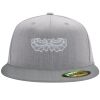 Flexfit 6210 Structured Flat Bill Fitted Hat Thumbnail