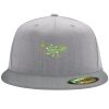 Flexfit 6210 Structured Flat Bill Fitted Hat Thumbnail