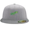 Flexfit 6210 Structured Flat Bill Fitted Hat Thumbnail