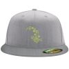 Flexfit 6210 Structured Flat Bill Fitted Hat Thumbnail