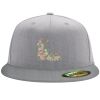 Flexfit 6210 Structured Flat Bill Fitted Hat Thumbnail