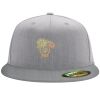 Flexfit 6210 Structured Flat Bill Fitted Hat Thumbnail