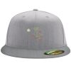 Flexfit 6210 Structured Flat Bill Fitted Hat Thumbnail