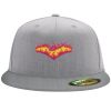 Flexfit 6210 Structured Flat Bill Fitted Hat Thumbnail