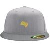 Flexfit 6210 Structured Flat Bill Fitted Hat Thumbnail