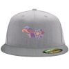 Flexfit 6210 Structured Flat Bill Fitted Hat Thumbnail