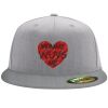 Flexfit 6210 Structured Flat Bill Fitted Hat Thumbnail