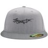 Flexfit 6210 Structured Flat Bill Fitted Hat Thumbnail
