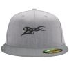 Flexfit 6210 Structured Flat Bill Fitted Hat Thumbnail