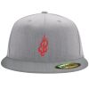 Flexfit 6210 Structured Flat Bill Fitted Hat Thumbnail
