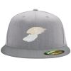 Flexfit 6210 Structured Flat Bill Fitted Hat Thumbnail