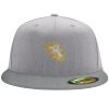 Flexfit 6210 Structured Flat Bill Fitted Hat Thumbnail