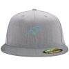 Flexfit 6210 Structured Flat Bill Fitted Hat Thumbnail