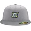 Flexfit 6210 Structured Flat Bill Fitted Hat Thumbnail