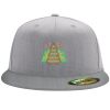 Flexfit 6210 Structured Flat Bill Fitted Hat Thumbnail