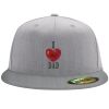 Flexfit 6210 Structured Flat Bill Fitted Hat Thumbnail