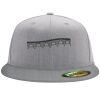 Flexfit 6210 Structured Flat Bill Fitted Hat Thumbnail