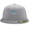 Flexfit 6210 Structured Flat Bill Fitted Hat Thumbnail