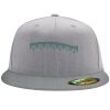 Flexfit 6210 Structured Flat Bill Fitted Hat Thumbnail
