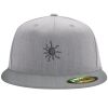 Flexfit 6210 Structured Flat Bill Fitted Hat Thumbnail