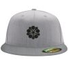 Flexfit 6210 Structured Flat Bill Fitted Hat Thumbnail