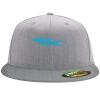 Flexfit 6210 Structured Flat Bill Fitted Hat Thumbnail