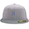 Flexfit 6210 Structured Flat Bill Fitted Hat Thumbnail