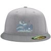 Flexfit 6210 Structured Flat Bill Fitted Hat Thumbnail
