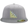 Flexfit 6210 Structured Flat Bill Fitted Hat Thumbnail