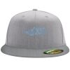 Flexfit 6210 Structured Flat Bill Fitted Hat Thumbnail