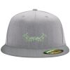 Flexfit 6210 Structured Flat Bill Fitted Hat Thumbnail
