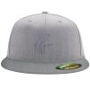 Flexfit 6210 Structured Flat Bill Fitted Hat Thumbnail