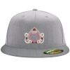 Flexfit 6210 Structured Flat Bill Fitted Hat Thumbnail
