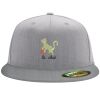 Flexfit 6210 Structured Flat Bill Fitted Hat Thumbnail