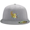 Flexfit 6210 Structured Flat Bill Fitted Hat Thumbnail