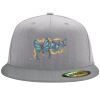 Flexfit 6210 Structured Flat Bill Fitted Hat Thumbnail