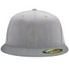 Flexfit 6210 Structured Flat Bill Fitted Hat Thumbnail
