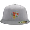 Flexfit 6210 Structured Flat Bill Fitted Hat Thumbnail