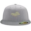 Flexfit 6210 Structured Flat Bill Fitted Hat Thumbnail