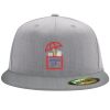 Flexfit 6210 Structured Flat Bill Fitted Hat Thumbnail
