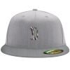 Flexfit 6210 Structured Flat Bill Fitted Hat Thumbnail