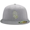 Flexfit 6210 Structured Flat Bill Fitted Hat Thumbnail