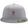 Flexfit 6210 Structured Flat Bill Fitted Hat Thumbnail