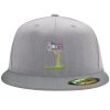Flexfit 6210 Structured Flat Bill Fitted Hat Thumbnail